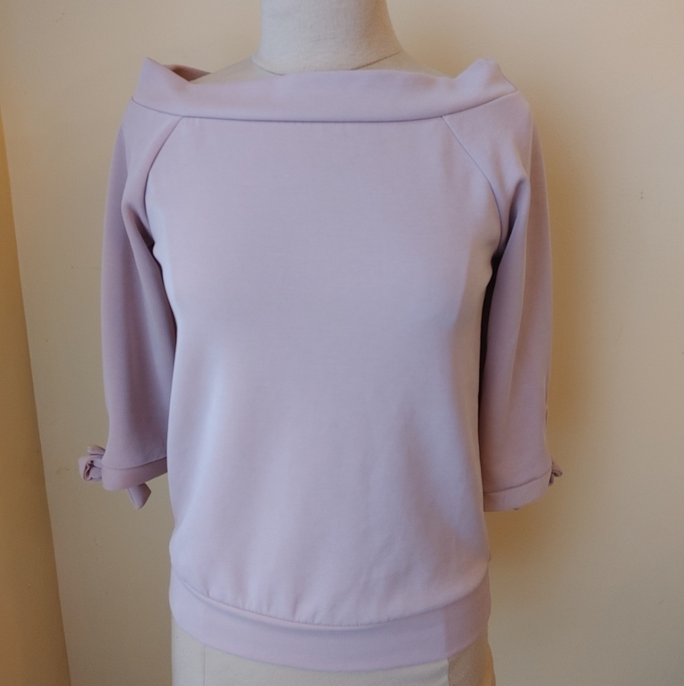 Dynamite Pale Pink Stand up boat neck collar Pullover size XS
